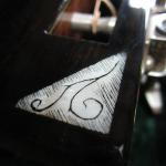 Hand engraved Vine inlay in MOP