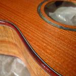 Redwood top with cocobolo bindings and Tasmanian blackwood sides