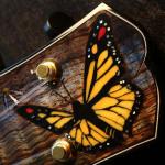 Monarch butterfly inlay